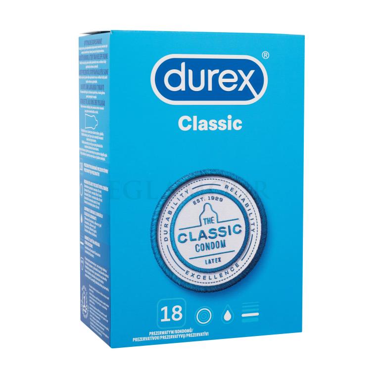 Durex Classic Prezerwatywy dla mężczyzn Zestaw