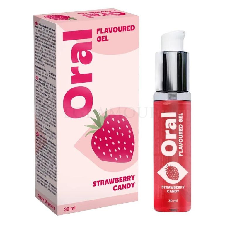 Sexy Elephant Oral Flavoured Gel Strawberry Candy Żel nawilżający 30 ml