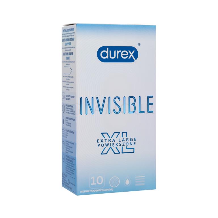 Durex Invisible XL Prezerwatywy dla mężczyzn Zestaw