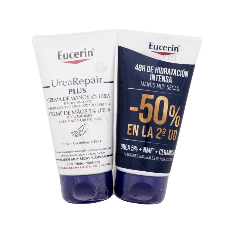 Eucerin UreaRepair Plus 5% Urea Hand Cream Duo Krem do rąk dla kobiet 2x75 ml