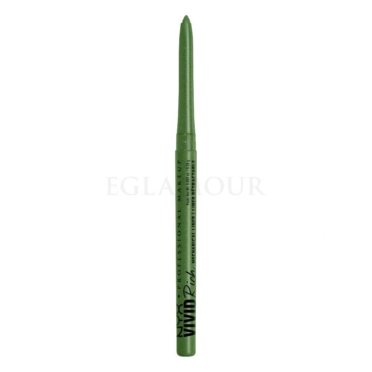 NYX Professional Makeup Vivid Rich Mechanical Liner Kredka do oczu dla kobiet 0,28 g Odcień 09 Its Giving Jade