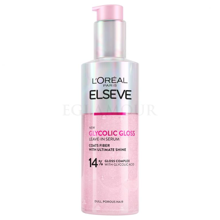 L&#039;Oréal Paris Elseve Glycolic Gloss Leave-In Serum Serum do włosów dla kobiet 150 ml