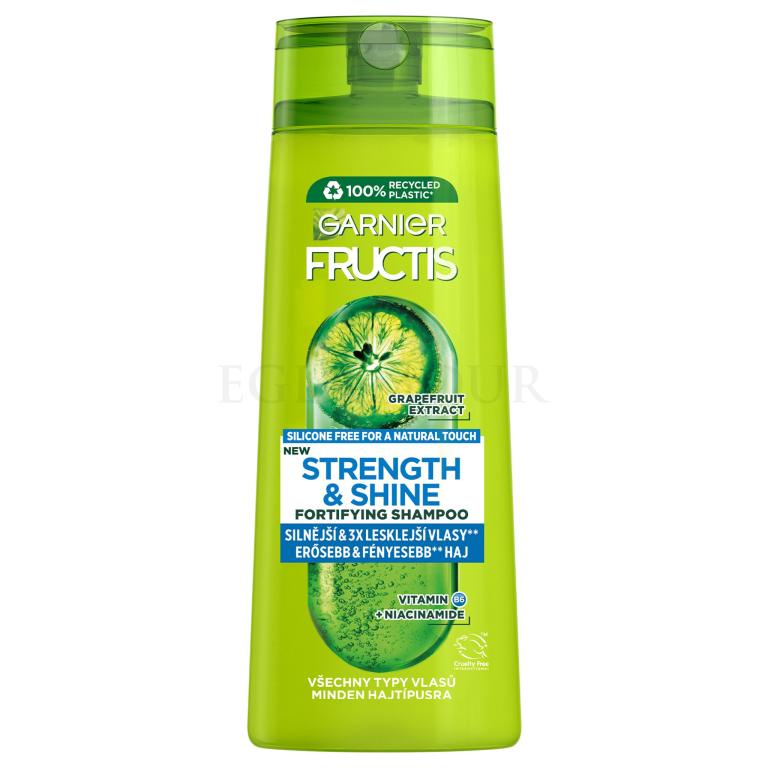 Garnier Fructis Strength &amp; Shine Fortifying Shampoo Szampon do włosów dla kobiet 400 ml