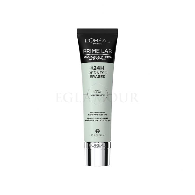 L&#039;Oréal Paris Prime Lab 24H Redness Eraser Baza pod makijaż dla kobiet 30 ml