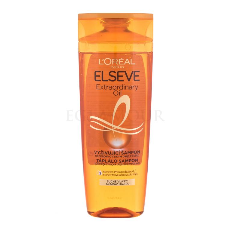 L&#039;Oréal Paris Elseve Extraordinary Oil Nourishing Shampoo Szampon do włosów dla kobiet 400 ml uszkodzony flakon