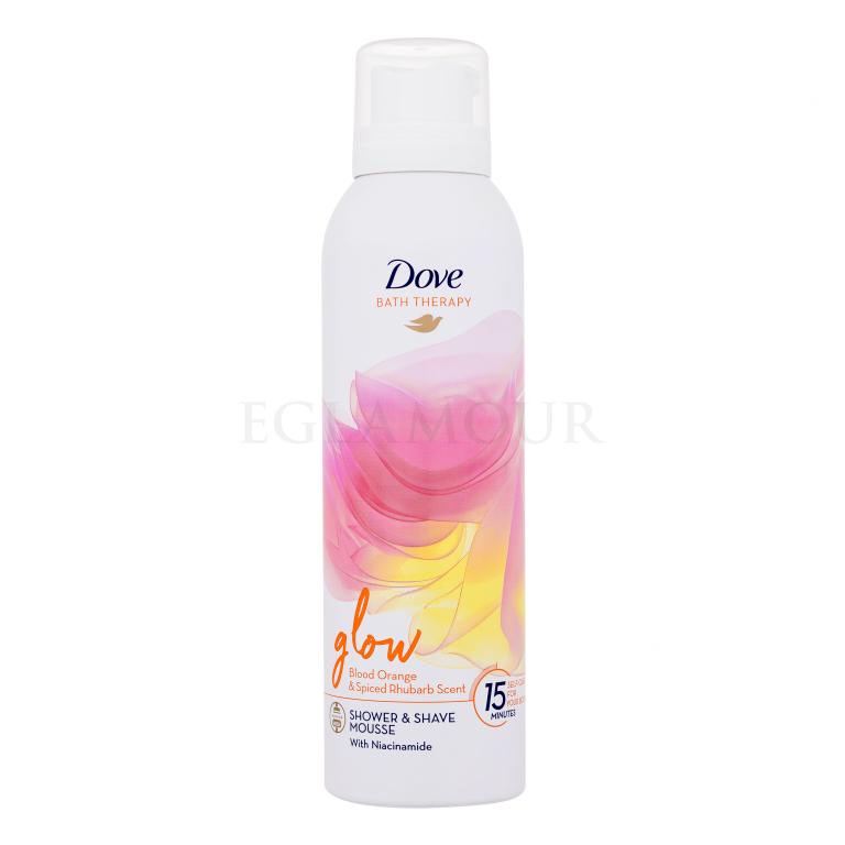 Dove Bath Therapy Glow Shower &amp; Shave Mousse Pianka pod prysznic dla kobiet 200 ml