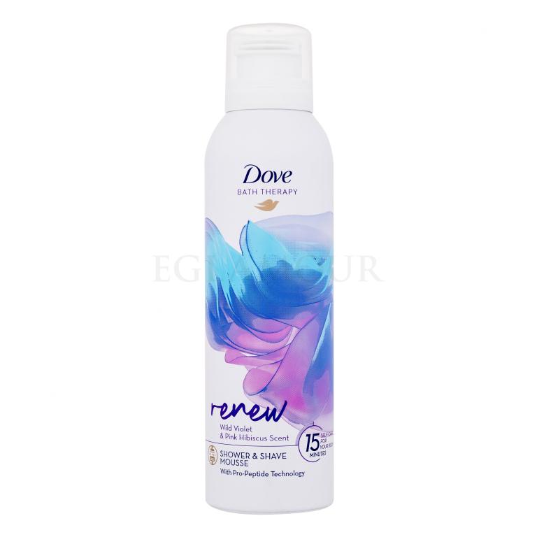 Dove Bath Therapy Renew Shower &amp; Shave Mousse Pianka pod prysznic dla kobiet 200 ml