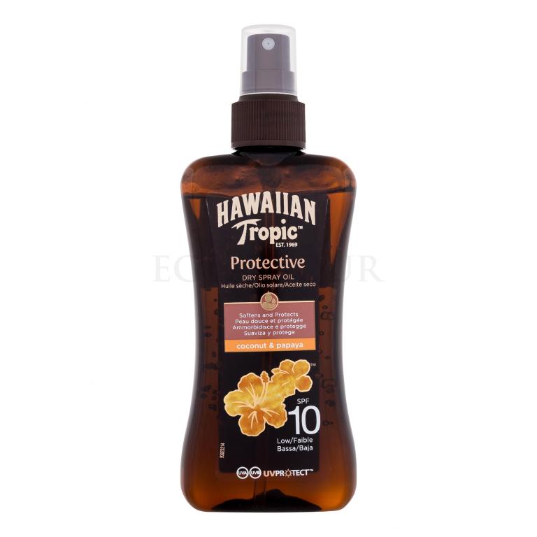 Hawaiian Tropic Protective Dry Spray Oil SPF10 Preparat do opalania ciała 200 ml