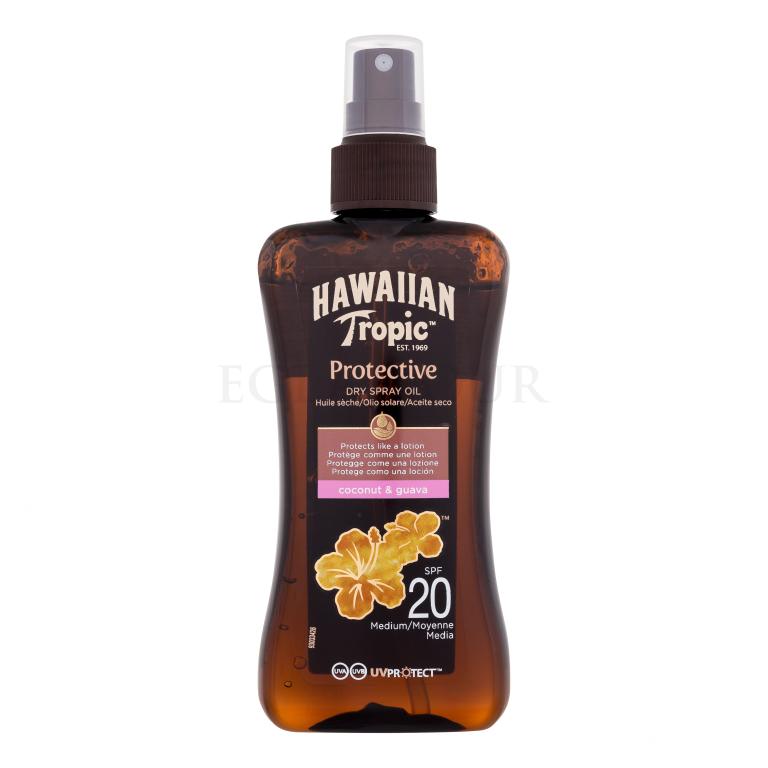 Hawaiian Tropic Protective Dry Spray Oil SPF20 Preparat do opalania ciała 200 ml