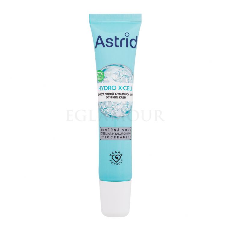 Astrid Hydro X-Cell Eye Gel Cream Krem pod oczy dla kobiet 15 ml