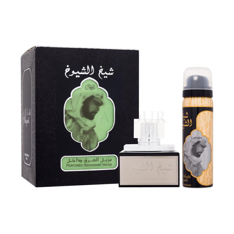 Lattafa Sheikh Al Shuyukh Zestaw woda perfumowana 50 ml + dezodorant 75 ml