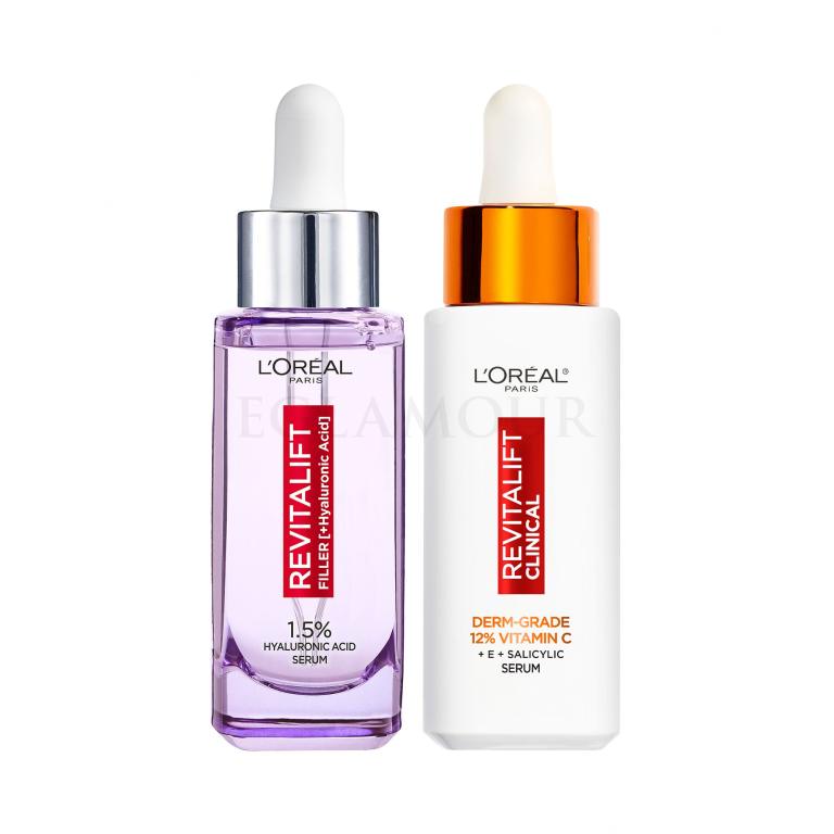 Zestaw Serum do twarzy L&#039;Oréal Paris Revitalift Filler HA 1,5% + Serum do twarzy L&#039;Oréal Paris Revitalift Clinical Pure 12% Vitamin C