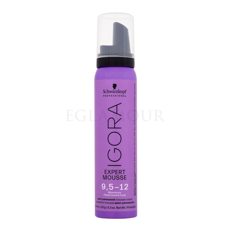 Schwarzkopf Professional Igora Expert Mousse Farba do włosów dla kobiet 100 ml Odcień 9,5-12 Moonstone