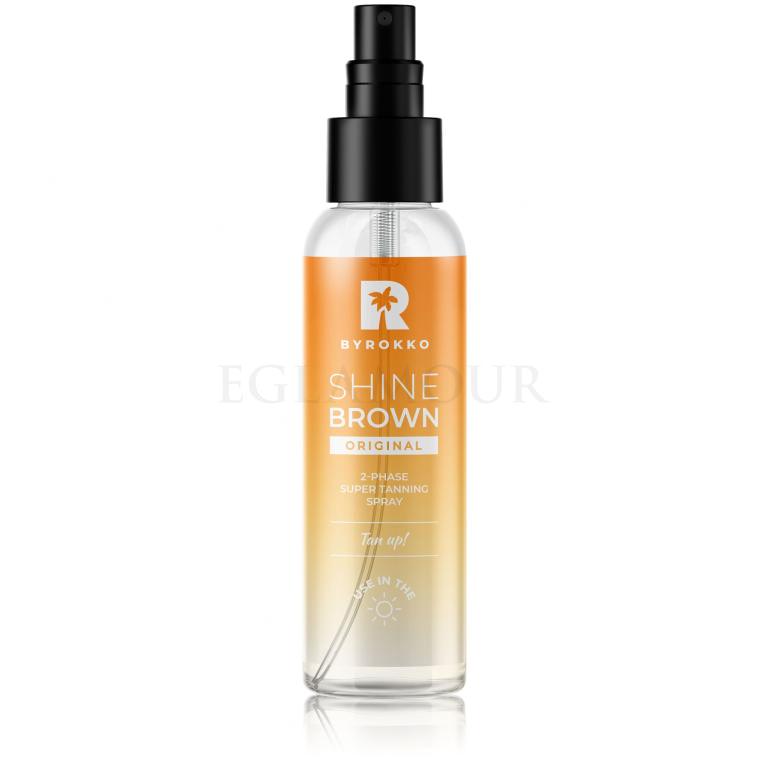 Byrokko Shine Brown Original 2-Phase Super Tanning Spray Preparat do opalania ciała dla kobiet 104 ml