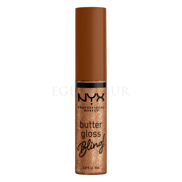 NYX Professional Makeup Butter Gloss Bling Błyszczyk do ust dla kobiet 8 ml Odcień 04 Pay Me In Gold