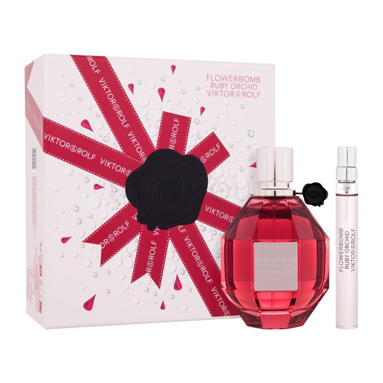 Viktor &amp; Rolf Flowerbomb Ruby Orchid SET1 Zestaw woda perfumowana 100 ml + woda perfumowana 10 ml