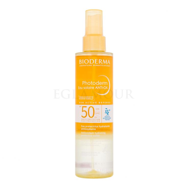 BIODERMA Photoderm Eau Solaire ANTI-OX SPF50 Preparat do opalania ciała 200 ml