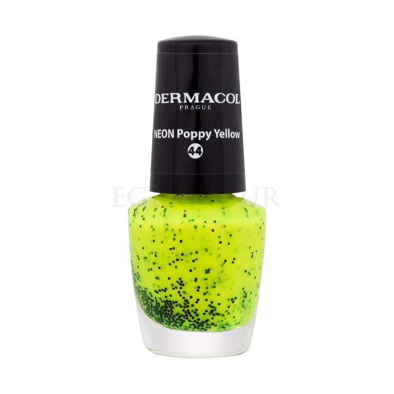 Dermacol Neon Lakier do paznokci dla kobiet 5 ml Odcień 44 Poppy Yellow