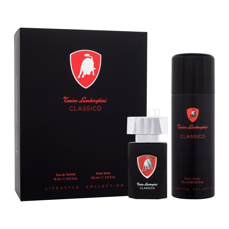 Lamborghini Classico Zestaw woda toaletowa 15 ml + spray do ciała 150 ml