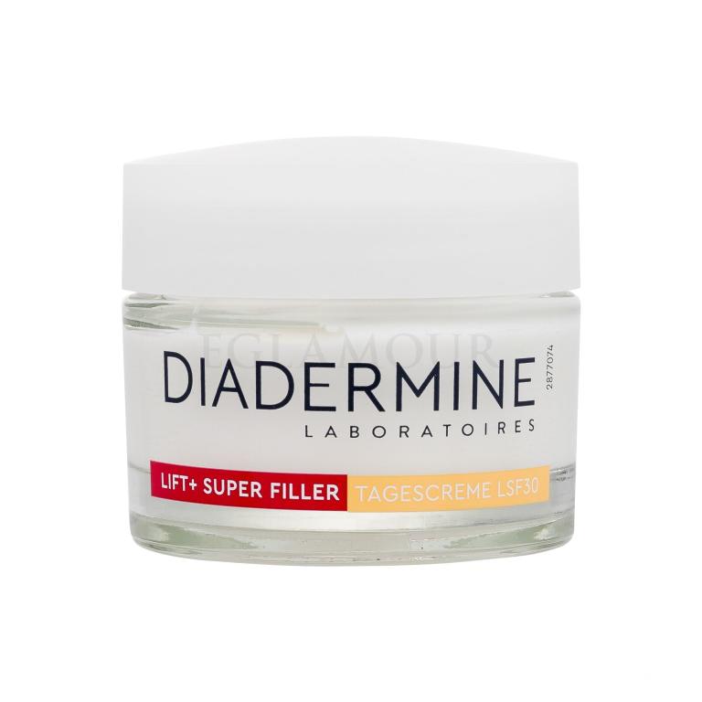 Diadermine Lift+ Super Filler Anti-Age Day Cream SPF30 Krem do twarzy na dzień dla kobiet 50 ml Uszkodzone pudełko