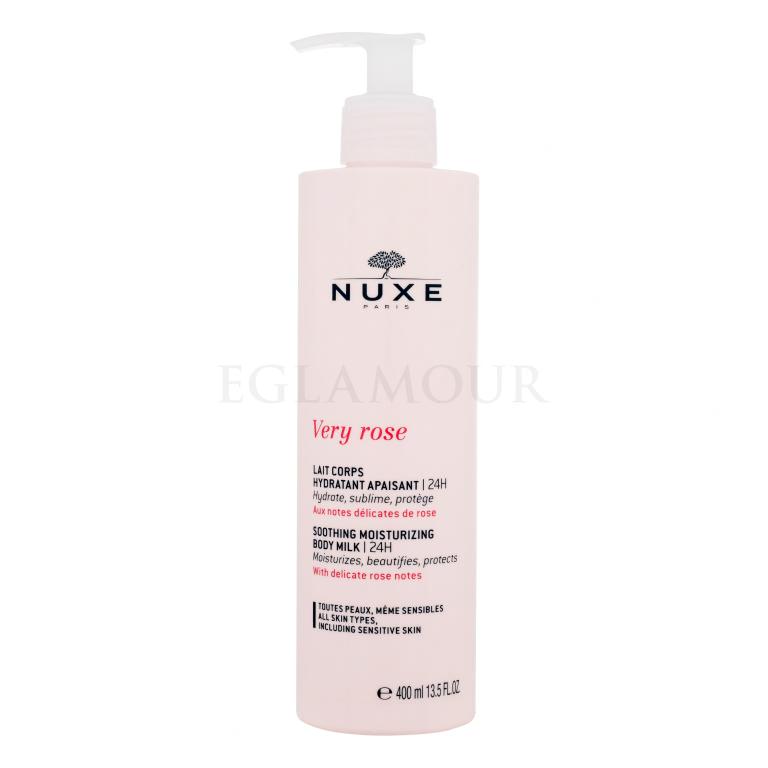 NUXE Very Rose Soothing Moisturizing Body Milk Mleczko do ciała dla kobiet 400 ml