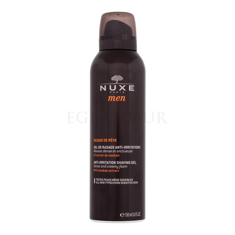 NUXE Men Anti-Irritation Shaving Gel Żel do golenia dla mężczyzn 150 ml