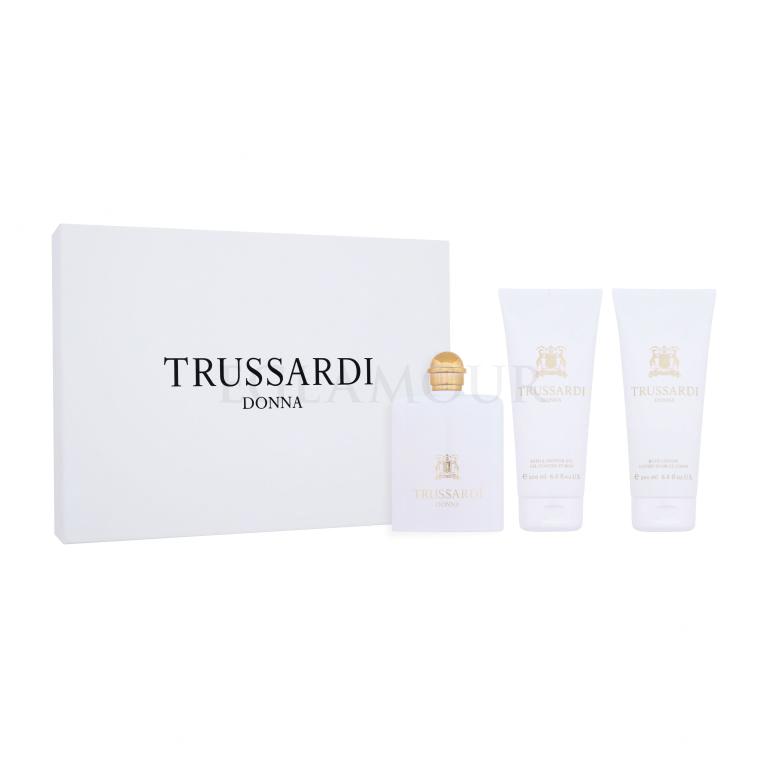 Trussardi Donna 2011 Zestaw woda perfumowana 100 ml + żel pod prysznic 200 ml + mleczko do ciała 200 ml