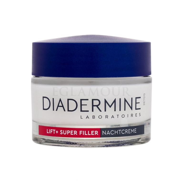 Diadermine Lift+ Super Filler Anti-Age Night Cream Krem na noc dla kobiet 50 ml Uszkodzone pudełko