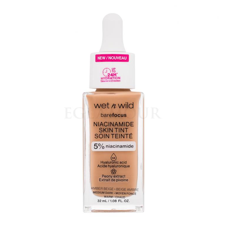 Wet n Wild Bare Focus Niacinamide Skin Tint Podkład dla kobiet 32 ml Odcień Medium Dark