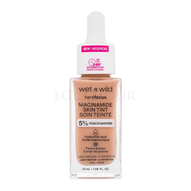 Wet n Wild Bare Focus Niacinamide Skin Tint Podkład dla kobiet 32 ml Odcień Light Medium