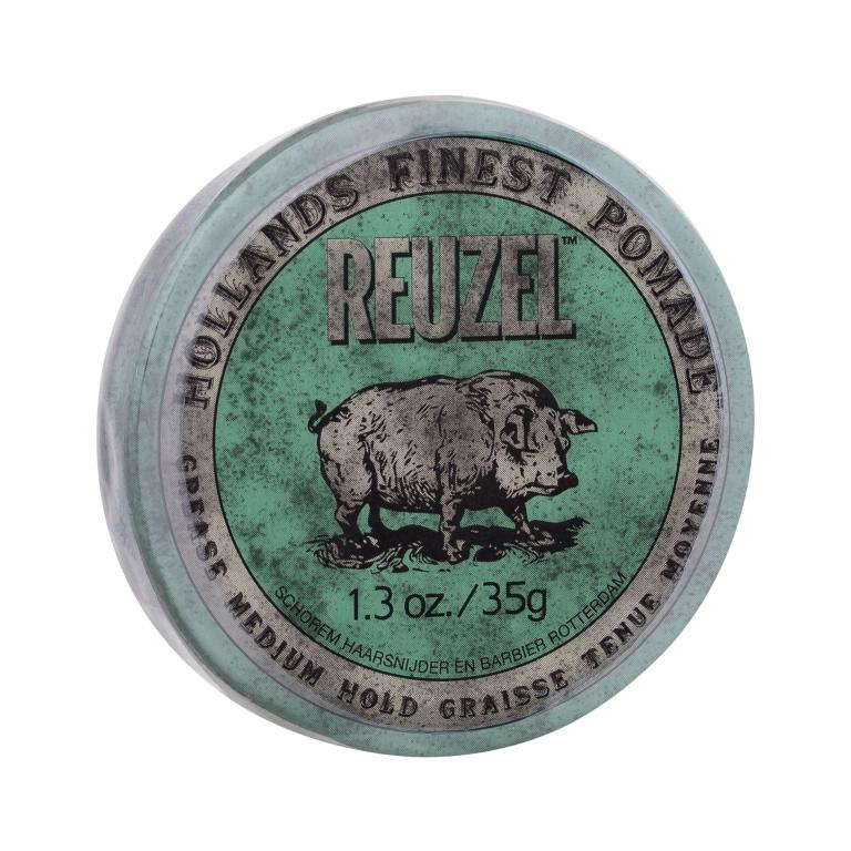 Reuzel Hollands Finest Pomade Grease Medium Hold Wosk do włosów dla mężczyzn 35 g