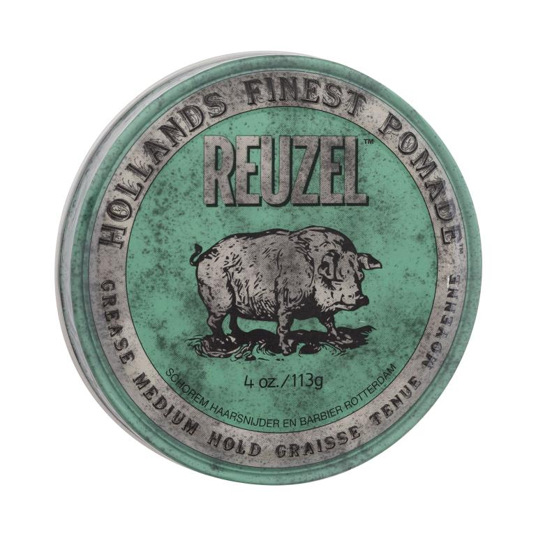 Reuzel Hollands Finest Pomade Grease Medium Hold Wosk do włosów dla mężczyzn 113 g