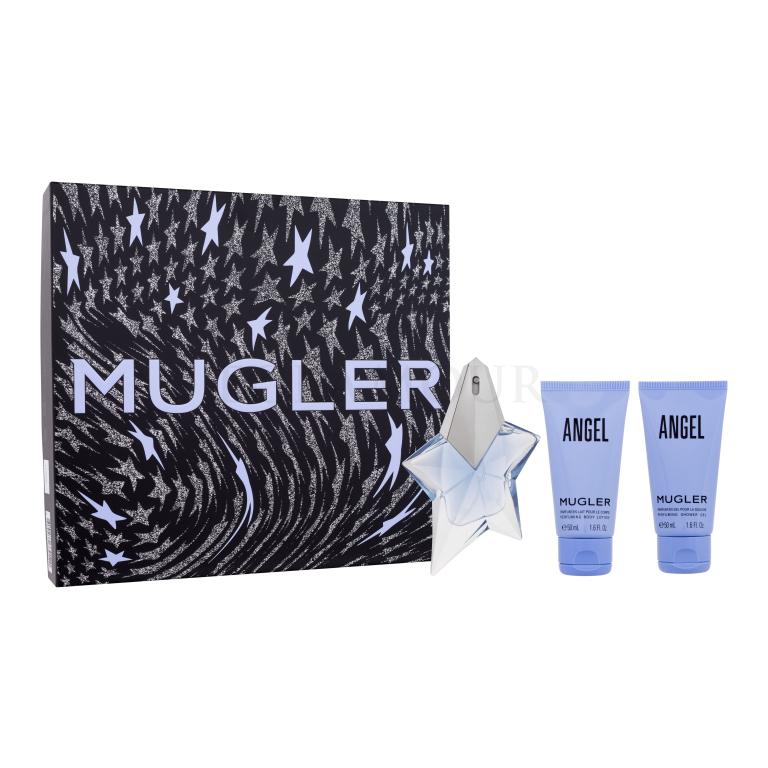 Mugler Angel SET2 Zestaw woda perfumowana 25 ml + mleczko do ciała 50 ml + żel pod prysznic 50 ml