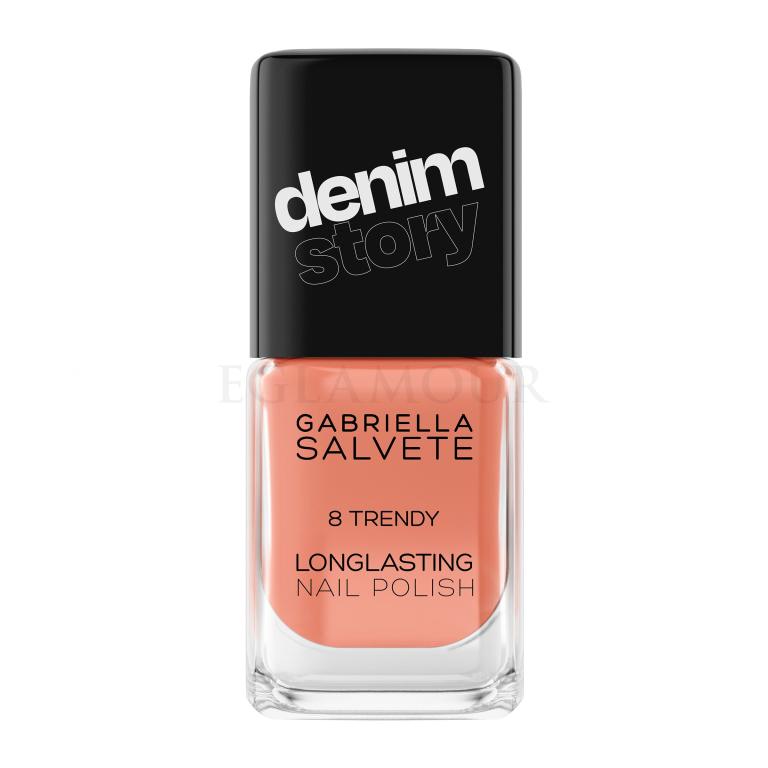 Gabriella Salvete Denim Story Longlasting Nail Polish Lakier do paznokci dla kobiet 11 ml Odcień 08 Trendy