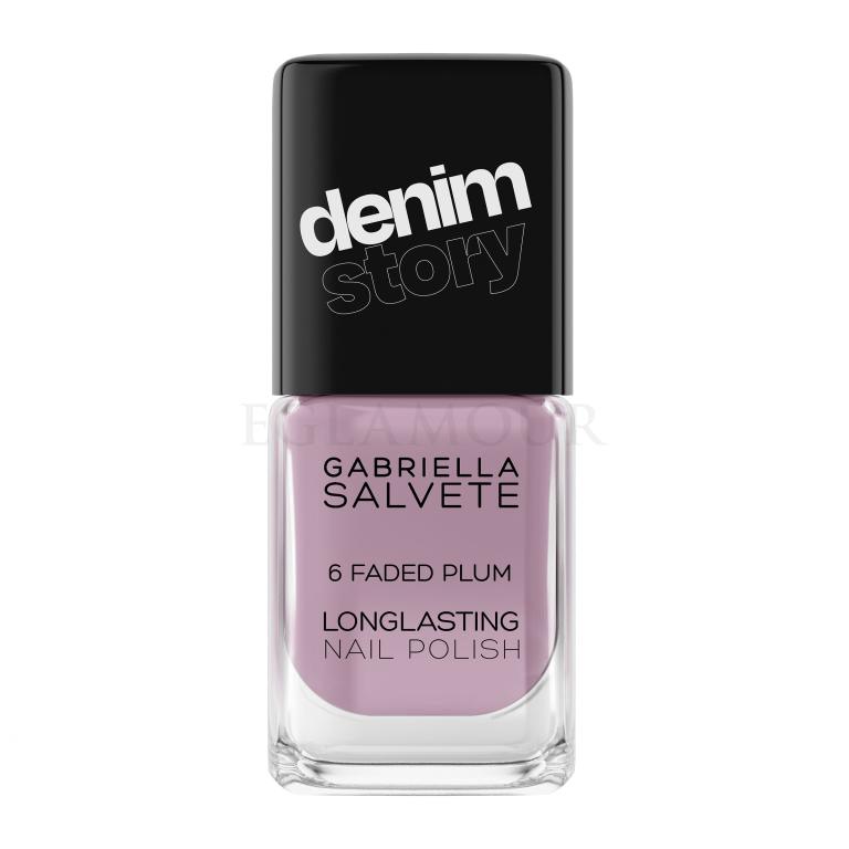 Gabriella Salvete Denim Story Longlasting Nail Polish Lakier do paznokci dla kobiet 11 ml Odcień 06 Faded Plum