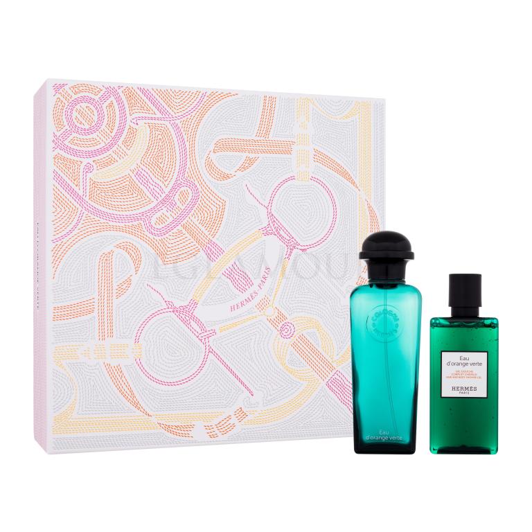 Hermes Eau d´Orange Verte Zestaw woda kolońska 100 ml + żel pod prysznic 80 ml