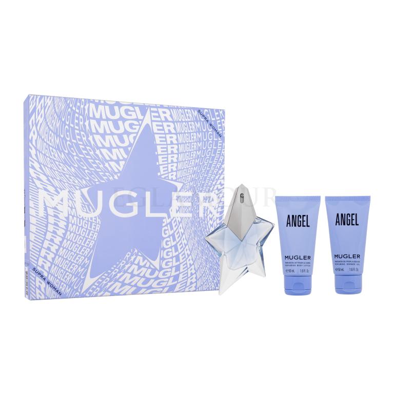 Mugler Angel SET3 Zestaw woda perfumowana 25 ml + mleczko do ciała 50 ml + żel pod prysznic 50 ml