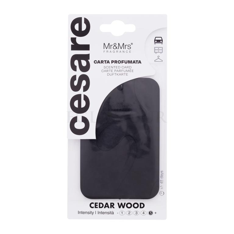 Mr&amp;Mrs Fragrance Cesare Scented Card Cedar Wood Zapach samochodowy 1 szt