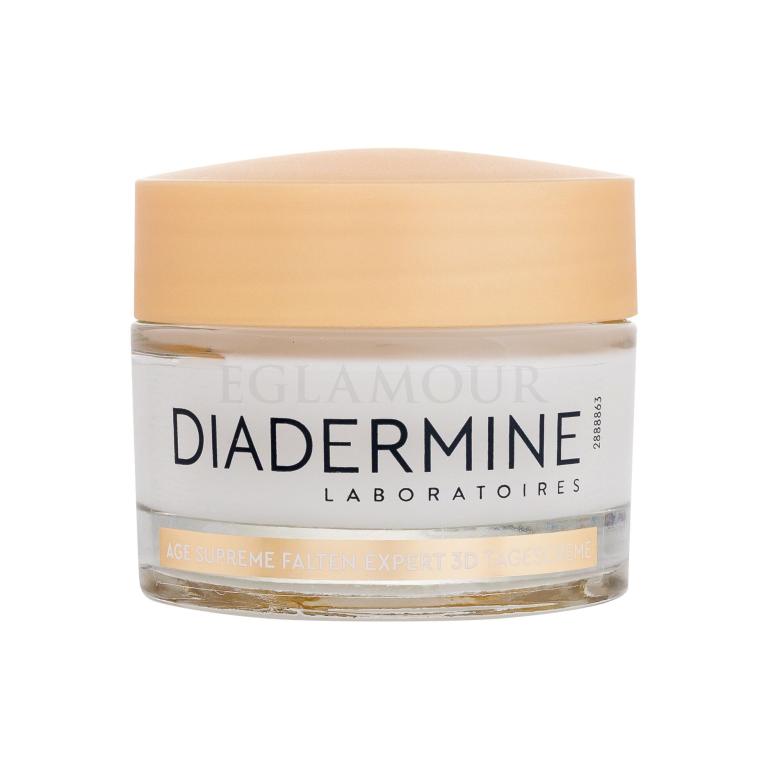 Diadermine Age Supreme Wrinkle Expert 3D Day Cream Krem do twarzy na dzień dla kobiet 50 ml Uszkodzone pudełko