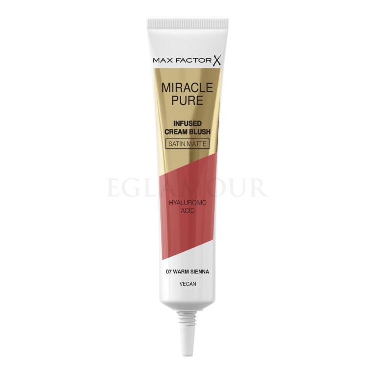 Max Factor Miracle Pure Infused Cream Blush Róż dla kobiet 15 ml Odcień 07 Warm Sienna