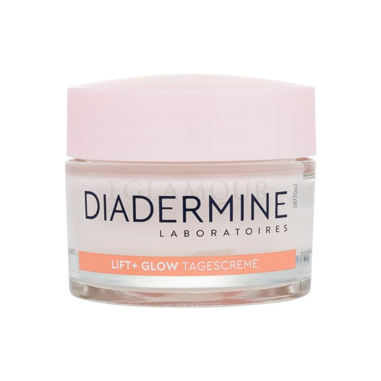 Diadermine Lift+ Glow Anti-Age Day Cream Krem do twarzy na dzień dla kobiet 50 ml Uszkodzone pudełko