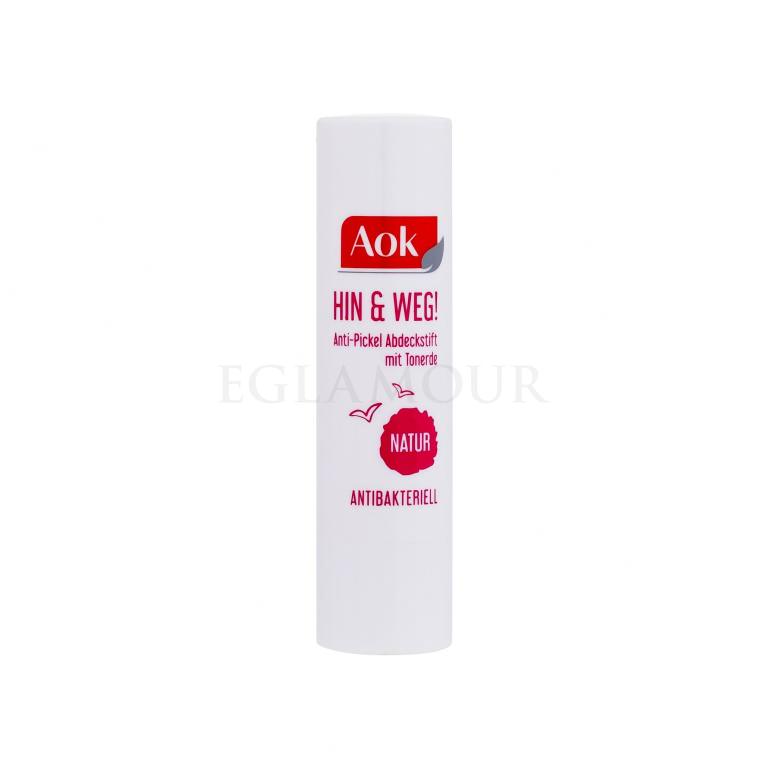 Aok There &amp; Away Anti-Pimple Concealer with Clay Korektor dla kobiet 3,2 g Uszkodzone pudełko