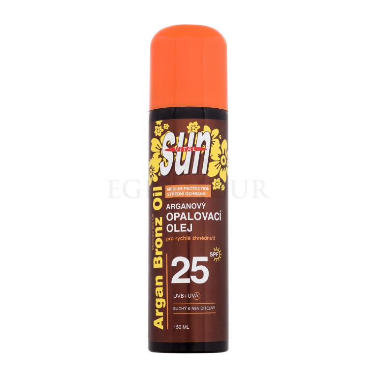 Vivaco Sun Argan Bronz Oil Spray SPF25 Preparat do opalania ciała 150 ml