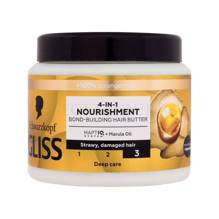 Schwarzkopf Gliss Nourishment 4-in-1 Hair Butter Maska do włosów dla kobiet 400 ml