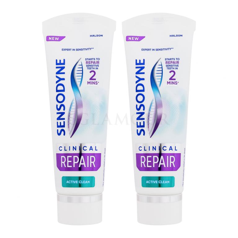 Sensodyne Clinical Repair Active Clean Duo Pasta do zębów Zestaw