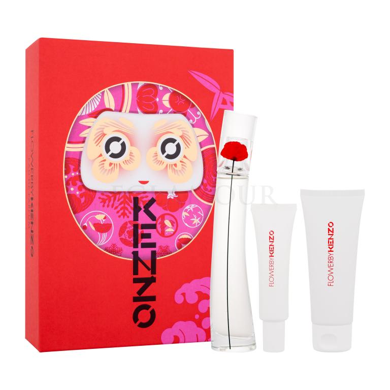 KENZO Flower By Kenzo Zestaw woda perfumowana 50 ml + mleczko do ciała 75 ml + krem ​​do rąk 20 ml