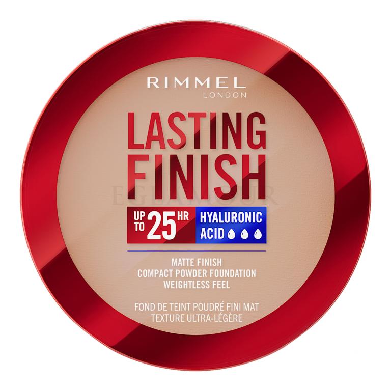 Rimmel London Lasting Finish 25H Compact Powder Foundation SPF20 Podkład dla kobiet 7 g Odcień 005 Ivory