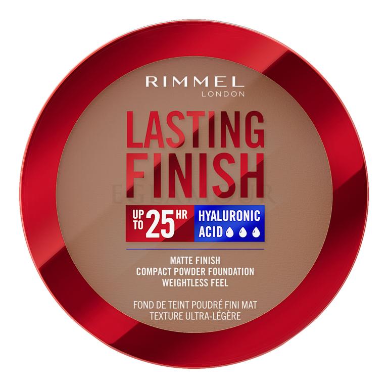 Rimmel London Lasting Finish 25H Compact Powder Foundation SPF20 Podkład dla kobiet 7 g Odcień 012 Cinnamon