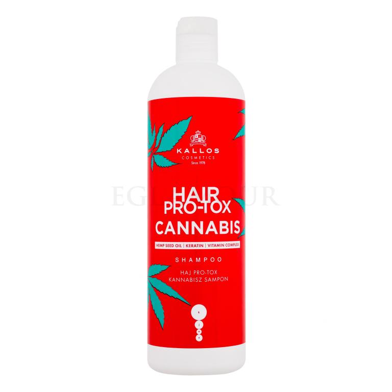 Kallos Cosmetics Hair Pro-Tox Cannabis Szampon do włosów dla kobiet 500 ml