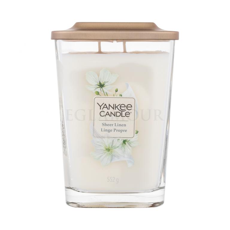 Yankee Candle Elevation Collection Sheer Linen Świeczka zapachowa 552 g defekt koloru